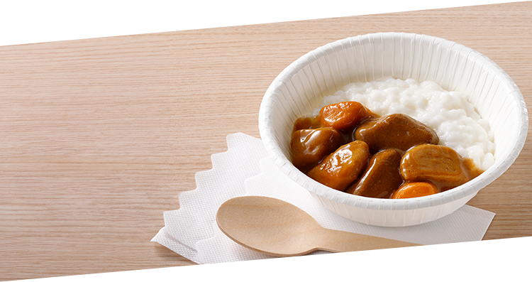 ごはんにおかずをかけることも可能