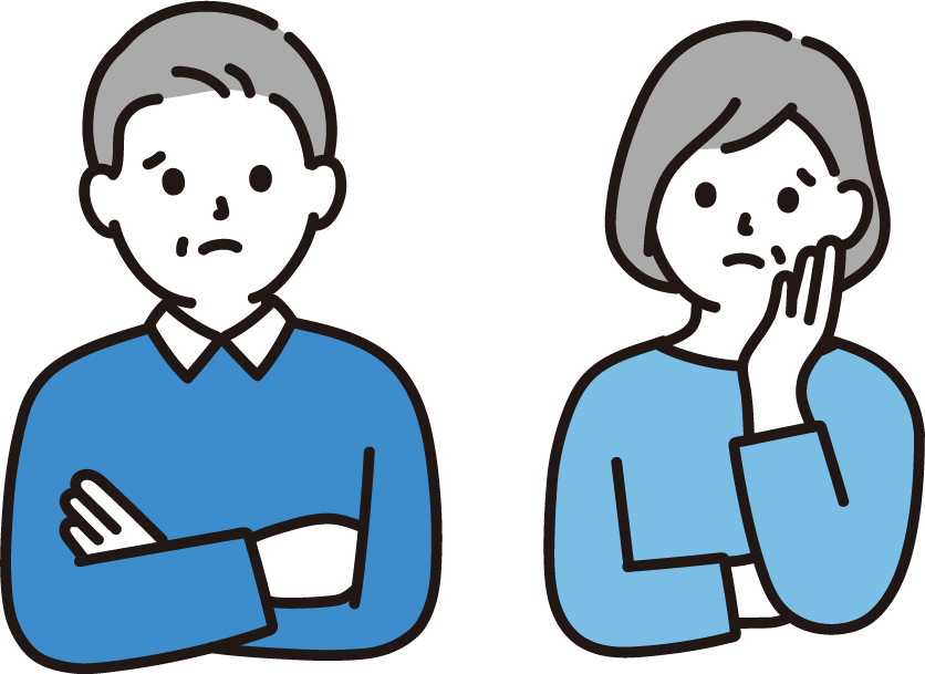 むせることへの不安イラスト